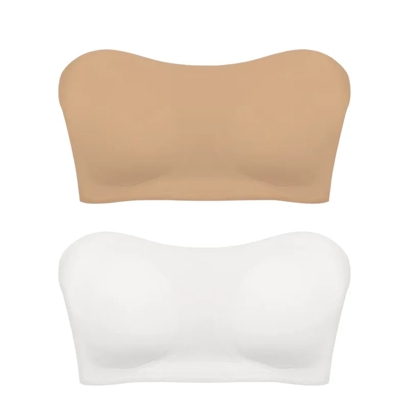 Women's Strapless Push-Up Bra with Removable Padding
