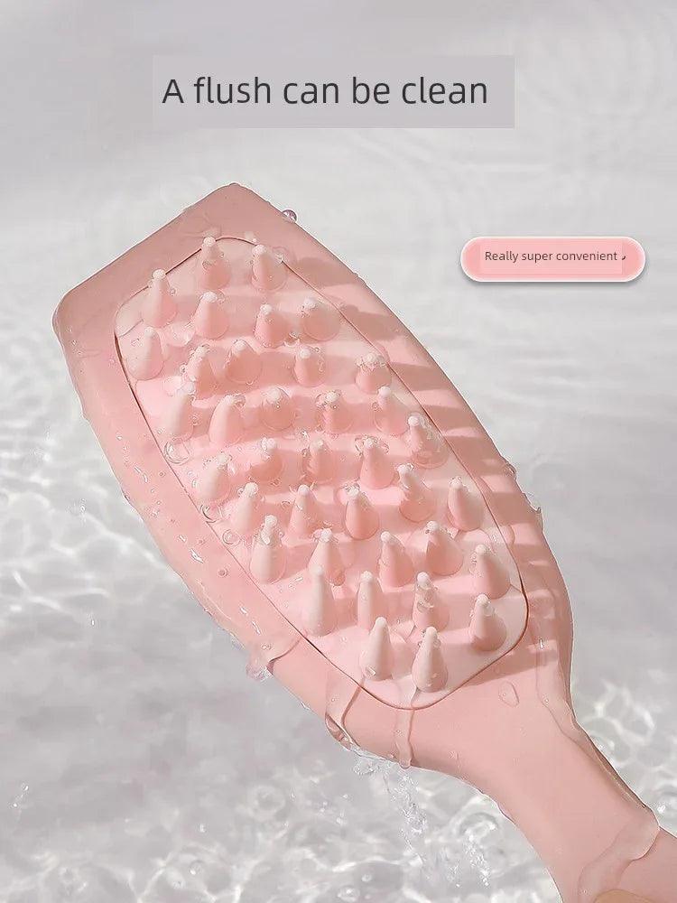 Silicone Hair Washing Brush with Long Handle - Dazzling Beauty Solution