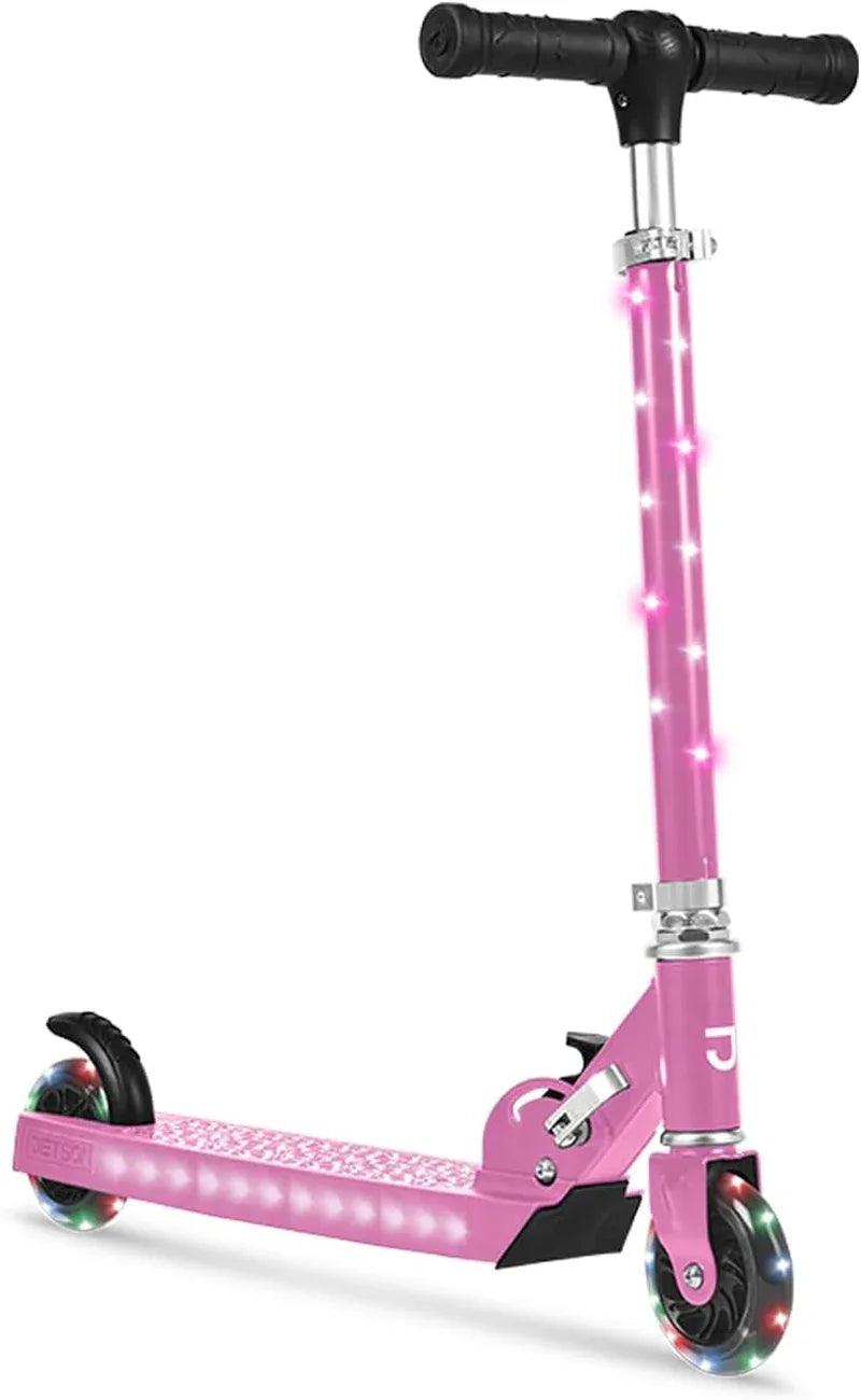 Foldable 3-Wheel Glitter Kick Scooter for Kids (Ages 2–10) - Dazzling Beauty Solution