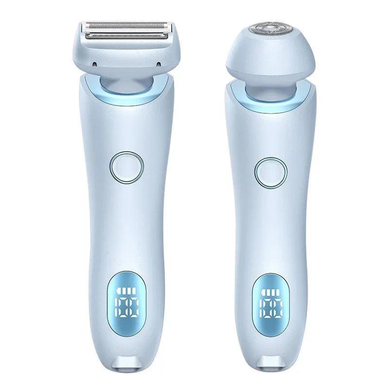 2-in-1 Rechargeable Epilator & Hair Removal Trimmer – Face, Body, Bikini, Legs & Underarms - Dazzling Beauty Solution
