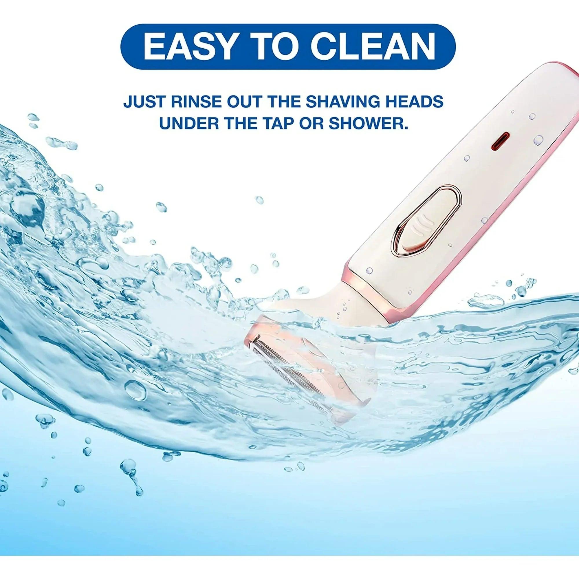 4-in-1 Electric Hair Removal Kit for Women – Bikini, Eyebrow, Nose & Facial Trimmer Set - Dazzling Beauty Solution