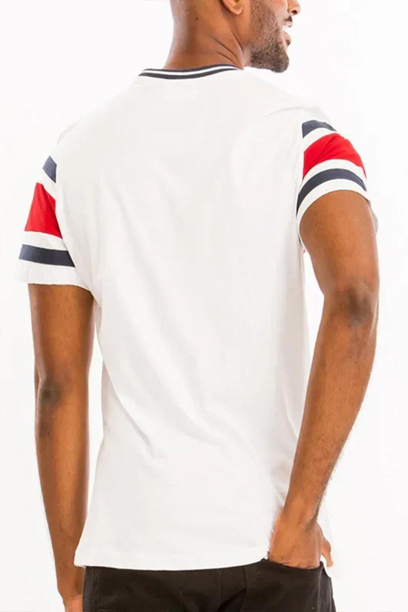COTTON THREE STRIPE TSHIRT - Dazzling Beauty Solution