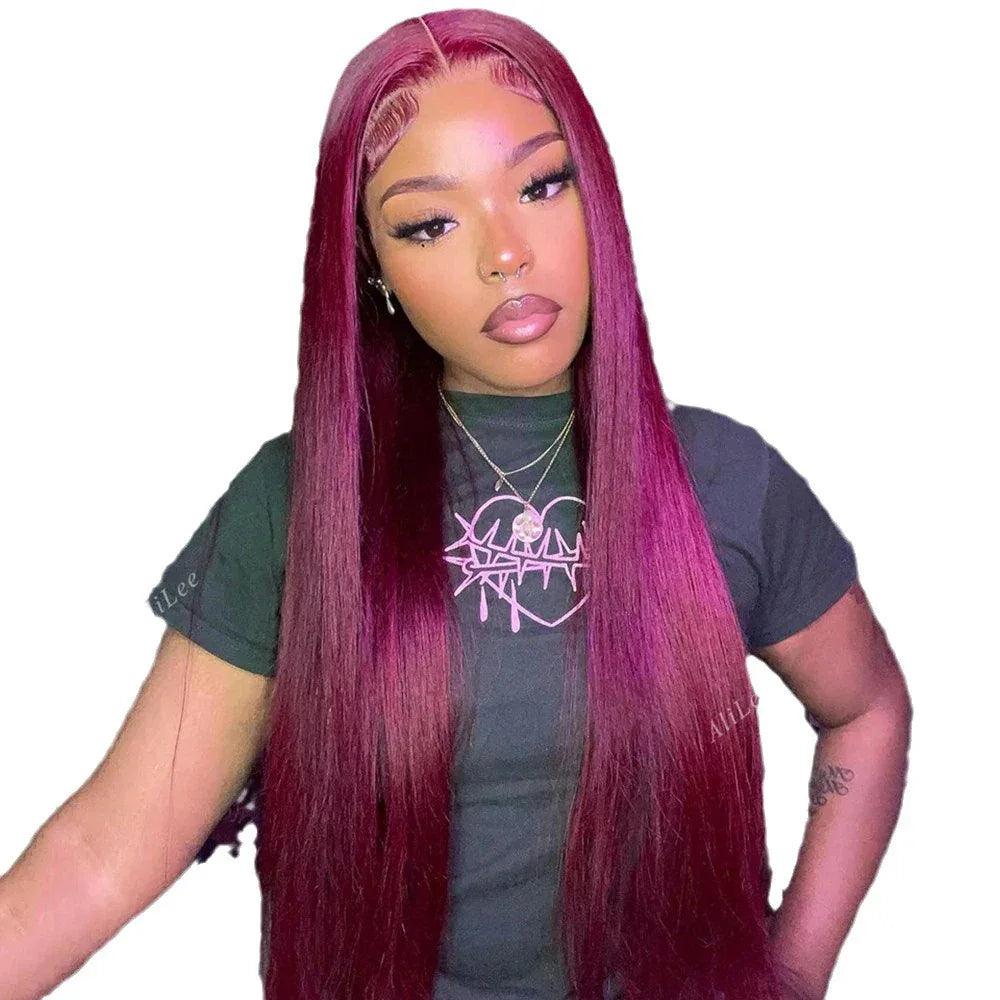 African Women Wig Long Straight Hair Lace Hair Cover - Dazzling Beauty Solution