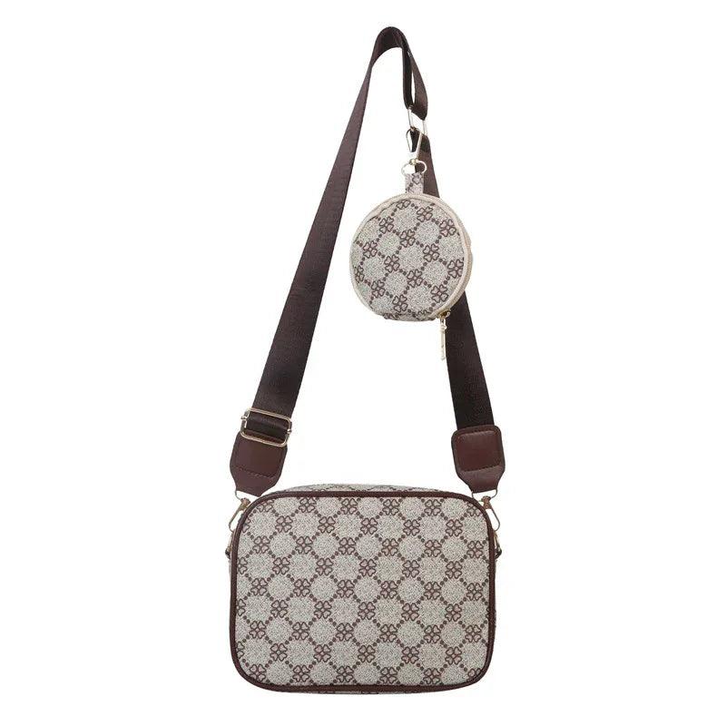 Vintage Pattern Crossbody Bags For Women Shoulder Shell Bag Trend Small Purse And Handbag Luxury Designer Female Square Bag Women's Bag - Dazzling Beauty Solution