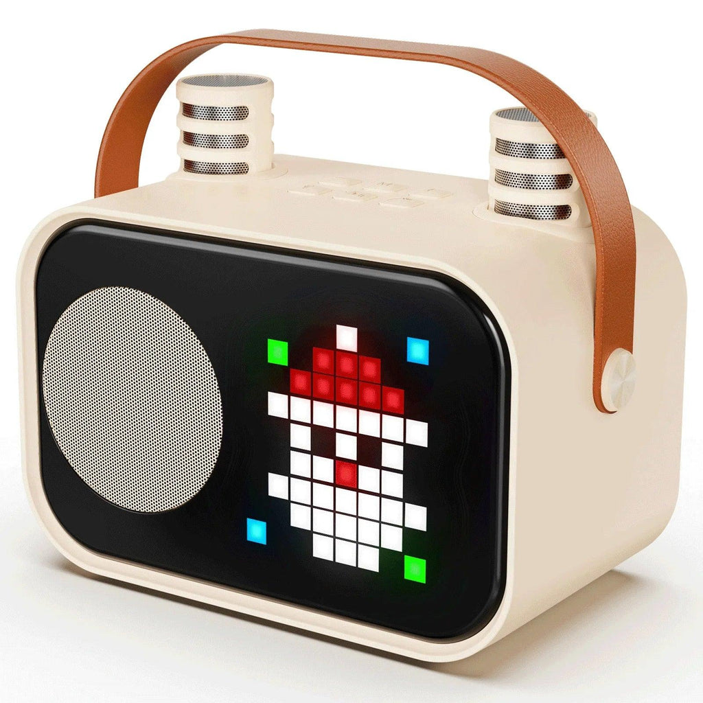 JYX Mini Karaoke Machine with 2 Mics – Bluetooth, LED Display, Portable Speaker - Dazzling Beauty Solution