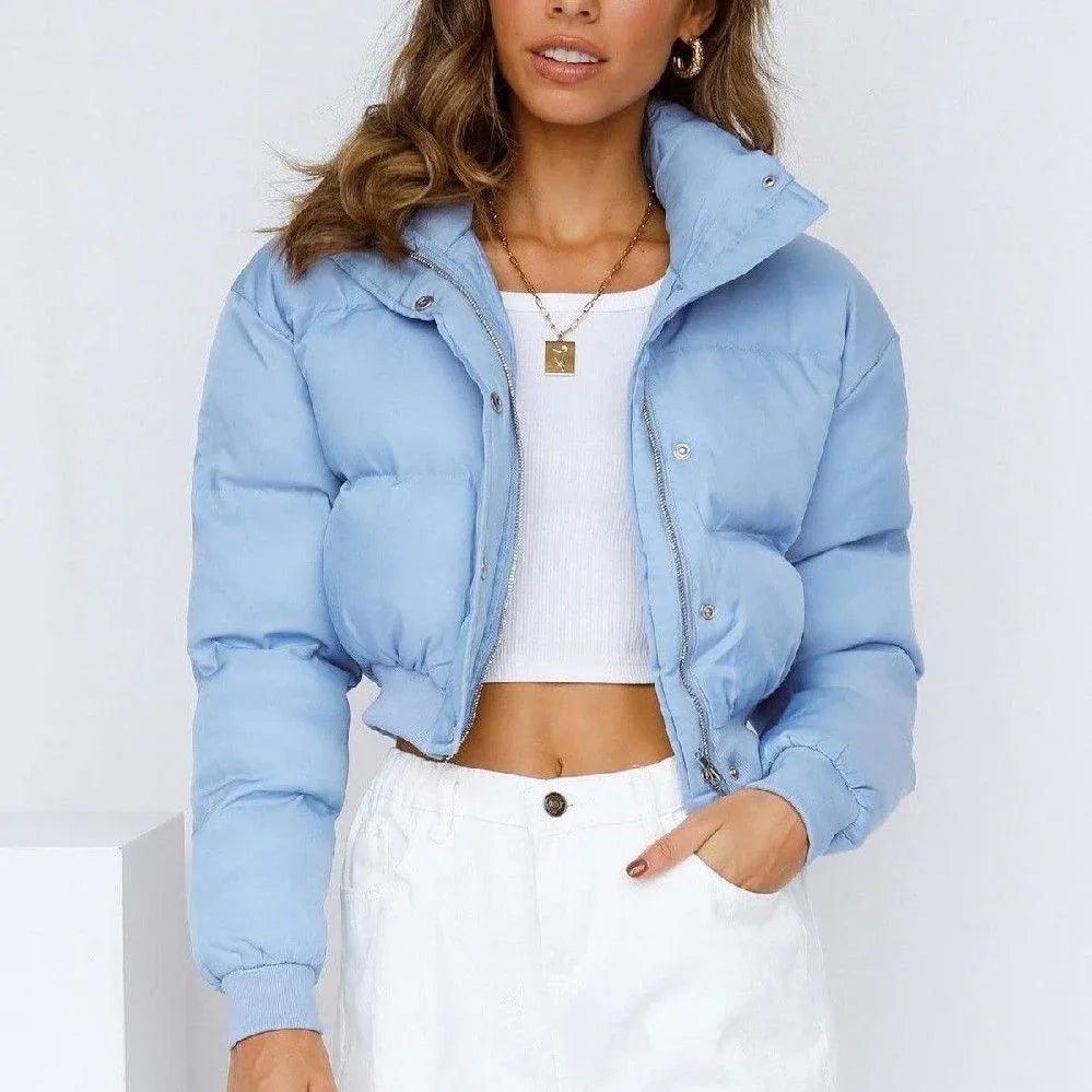 Loose Leisure Warm Polyester Jacket Women - Dazzling Beauty Solution