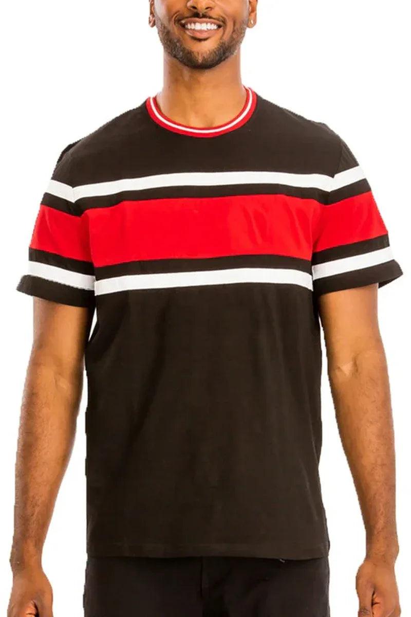 COTTON THREE STRIPE TSHIRT - Dazzling Beauty Solution