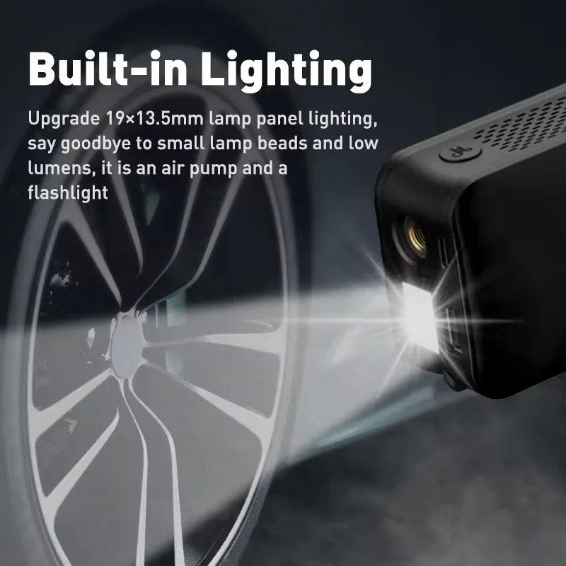 Rechargeable Air Pump Tire Inflator Portable Compressor Digital Cordless Car Tyre Inflator for Motocycle Bicycle Balls - Dazzling Beauty Solution