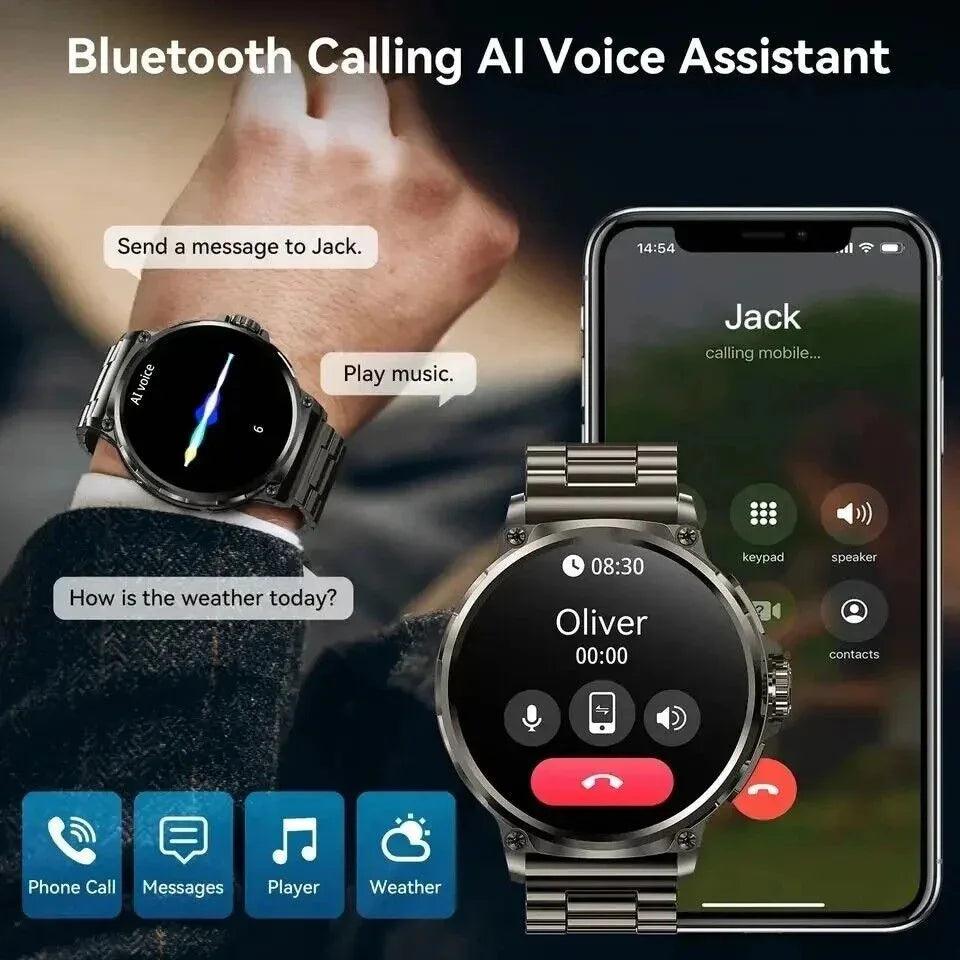 1.85-Inch Ultra HD Smartwatch with GPS, Bluetooth Call & Health Monitoring For Men - Dazzling Beauty Solution