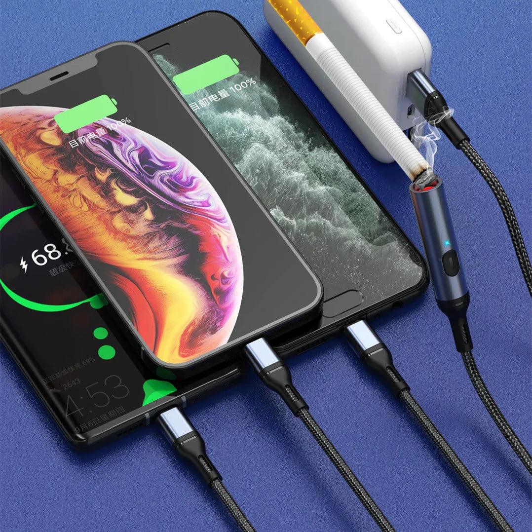 Car USB Cigarette Lighter Mobile Phone Super Fast Charge - Dazzling Beauty Solution