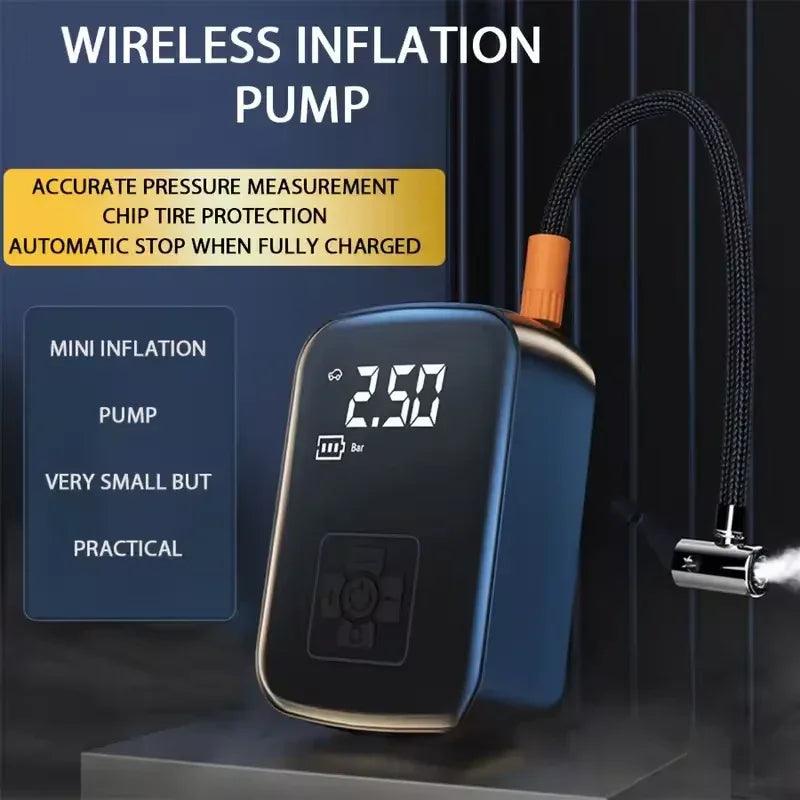 Wireless Tire Inflator – 150PSI, 5 Modes, LED & Auto Stop - Dazzling Beauty Solution