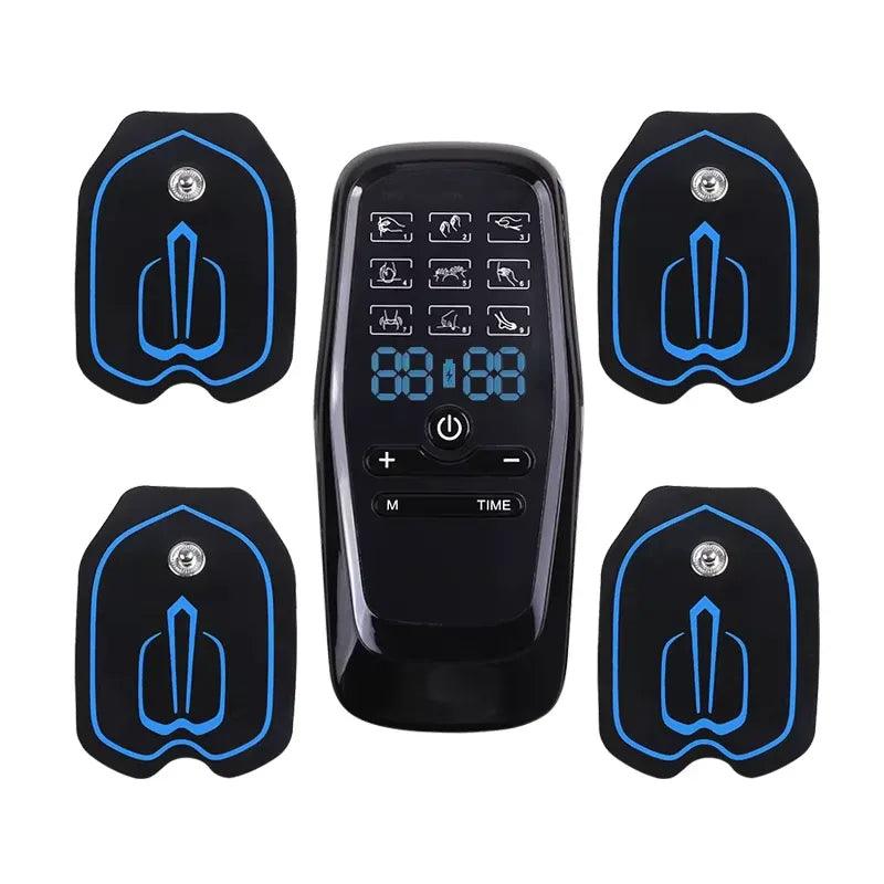 TENS Electric Muscle Stimulator – 6 Modes, 19 Intensity Levels for Pain Relief with Hydrogel Pads & USB Rechargeable - Dazzling Beauty Solution