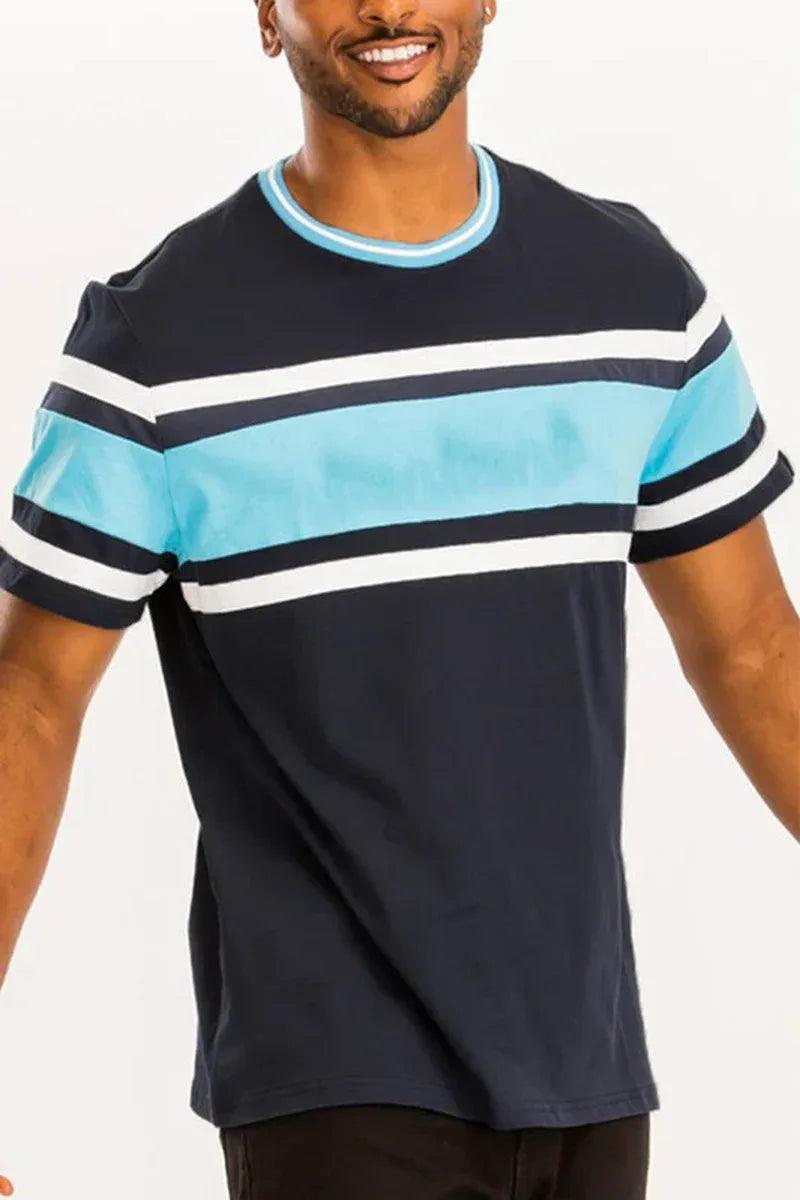 COTTON THREE STRIPE TSHIRT - Dazzling Beauty Solution