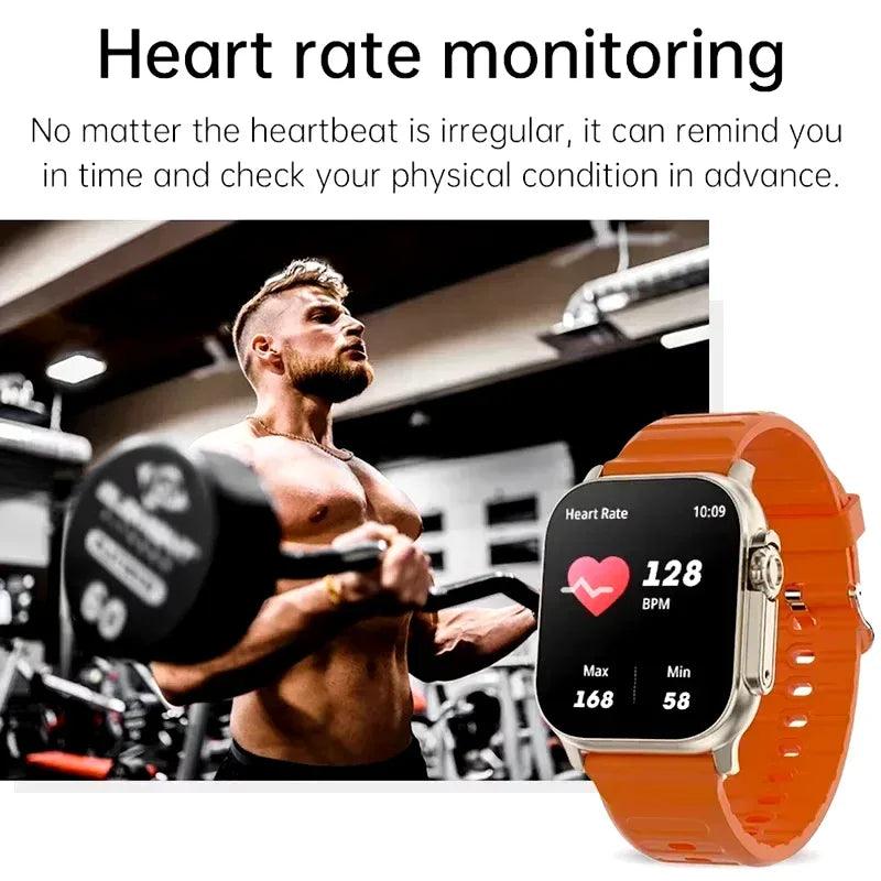T900Ultra Smartwatch Bluetooth Talk Smartwatch Message Alert Heart Rate Monitor Sports Watch for Android IOS Men Women - Dazzling Beauty Solution