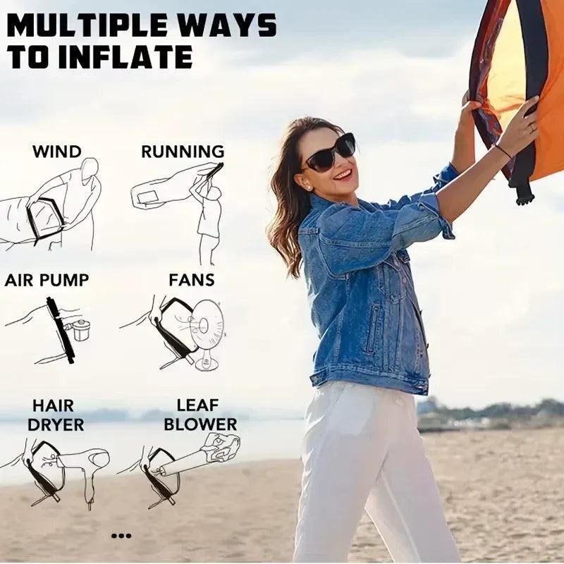 Outdoor Inflatable Air Sofa Bed – Portable Beach & Camping Lounger - Dazzling Beauty Solution
