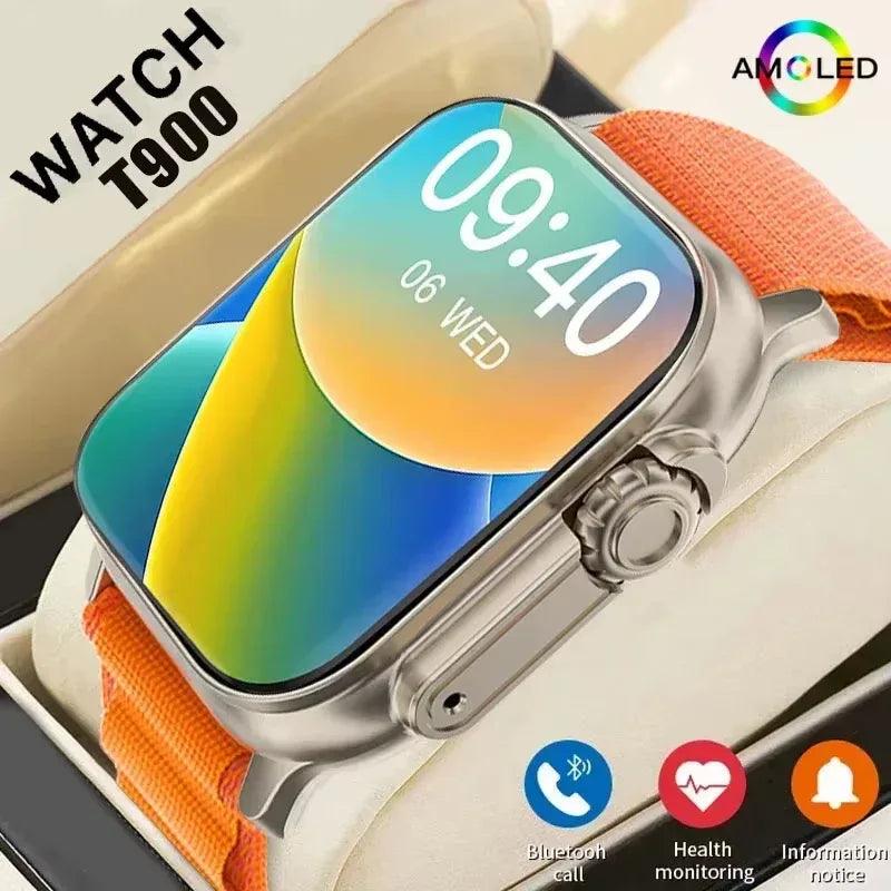 T900Ultra Smartwatch Bluetooth Talk Smartwatch Message Alert Heart Rate Monitor Sports Watch for Android IOS Men Women - Dazzling Beauty Solution
