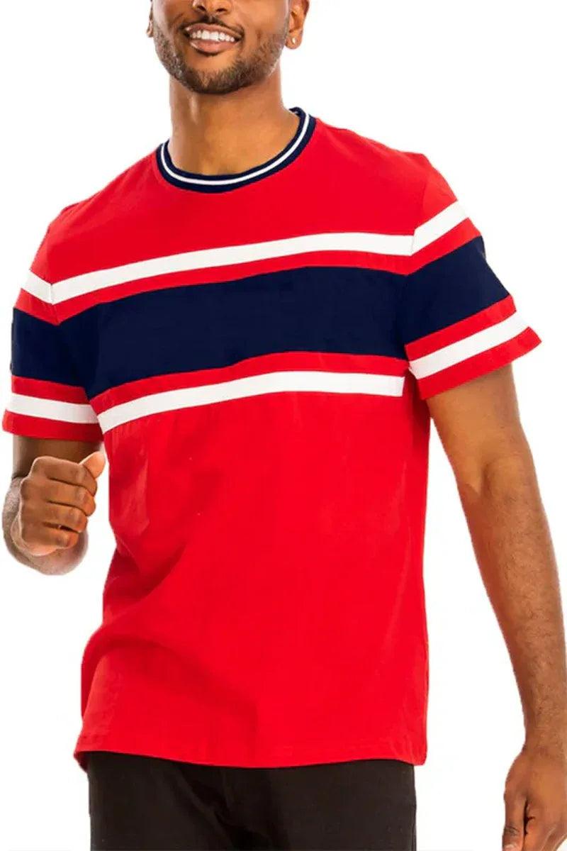 COTTON THREE STRIPE TSHIRT - Dazzling Beauty Solution