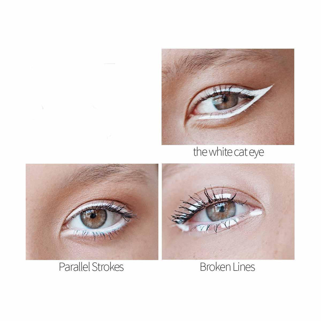 12-Piece Waterproof White Eyeliner Pencil Set – Brighten & Define Your Eyes - Dazzling Beauty Solution