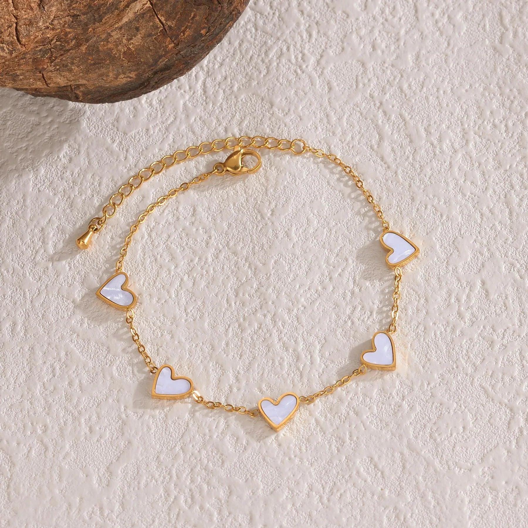 Ins Love Bracelet Stainless Steel Dripping Heart Bracelet Fashion Valentine's Day Jewelry Gift - Dazzling Beauty Solution