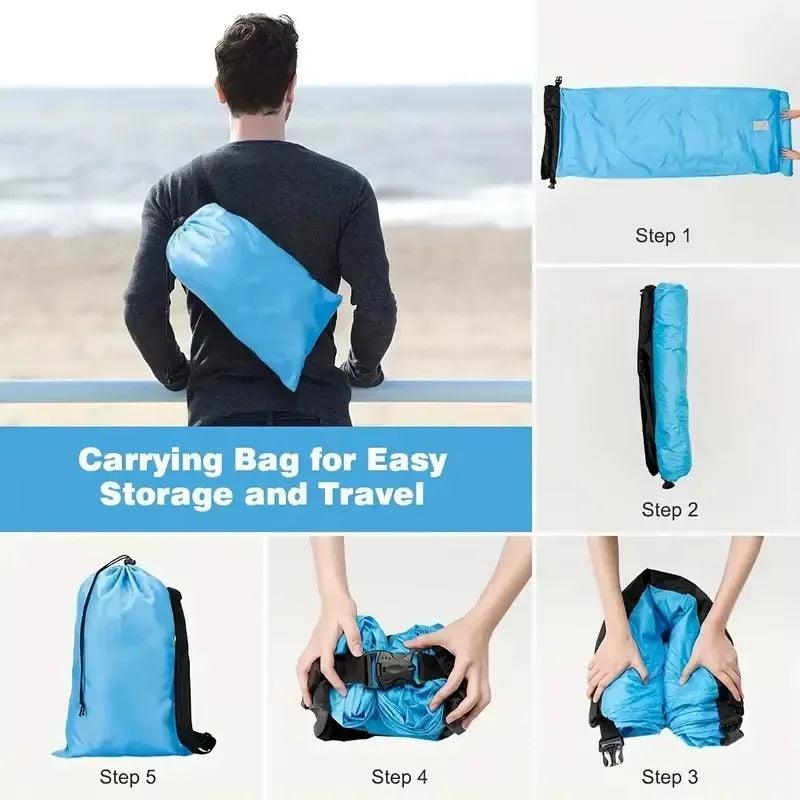 Outdoor Inflatable Air Sofa Bed – Portable Beach & Camping Lounger - Dazzling Beauty Solution