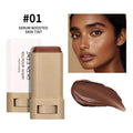 Vegan Serum-Infused Foundation Stick – Hydrating Skin Tint Balm, Anti-Aging, Sensitive-Skin Friendly (6 Shades) - Dazzling Beauty Solution
