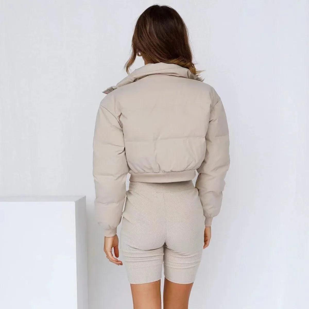 Loose Leisure Warm Polyester Jacket Women - Dazzling Beauty Solution