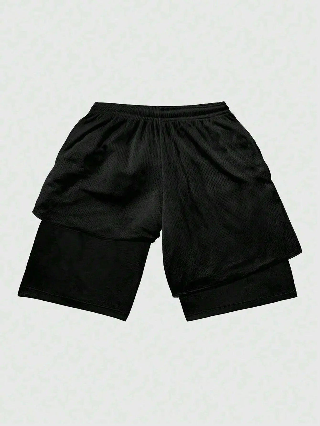 ROMWE MEN Anime Men'S Simple Figure Graphic Drawstring Waist Basketball Shorts, School - Dazzling Beauty Solution