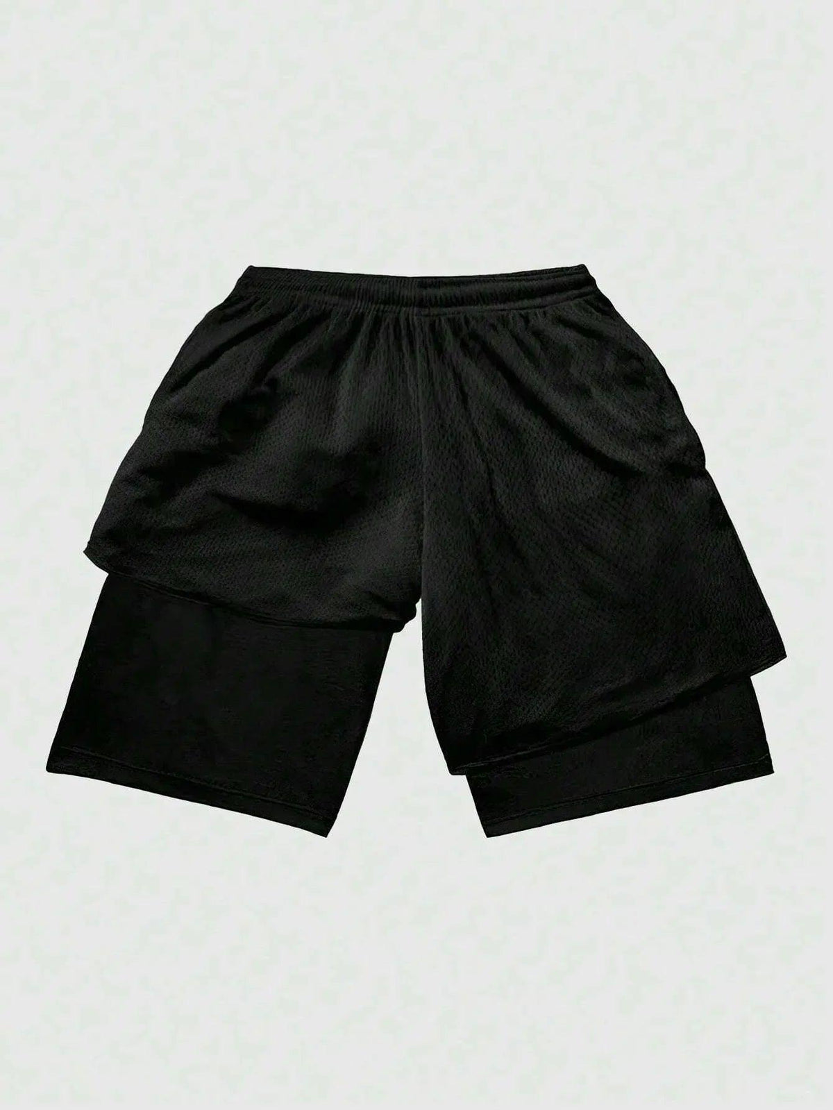 ROMWE MEN Anime Men'S Simple Figure Graphic Drawstring Waist Basketball Shorts, School - Dazzling Beauty Solution