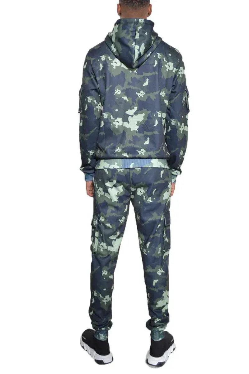 FULL CAMO HOODIE COTTON SWEAT SET - Dazzling Beauty Solution