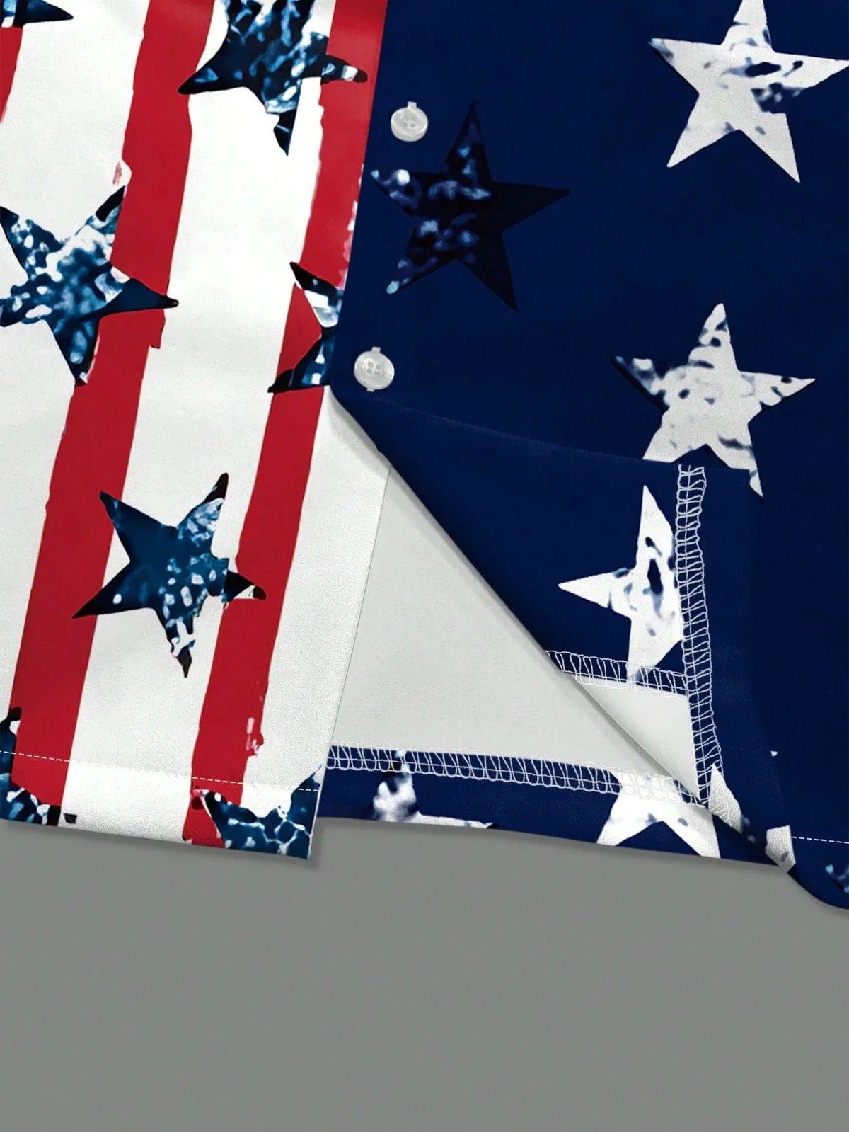Manfinity Homme Men'S Summer USA Flag Printed Short Sleeve Single-Breasted Casual Shirt for 4Th of July - Dazzling Beauty Solution