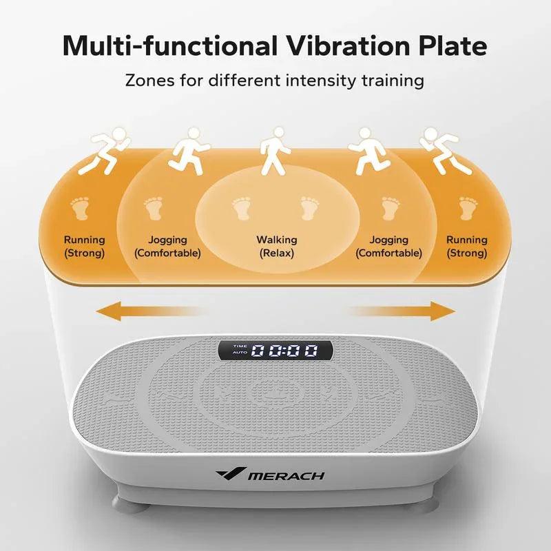 Vibration Plate Exercise Machine - Bluetooth Music & 400LBS Capacity Vibration Plate for Lymphatic Drainage Success - Dazzling Beauty Solution