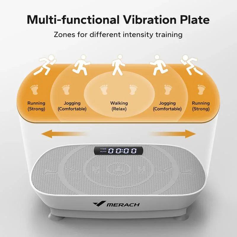 Vibration Plate Exercise Machine - Bluetooth Music & 400LBS Capacity Vibration Plate for Lymphatic Drainage Success - Dazzling Beauty Solution