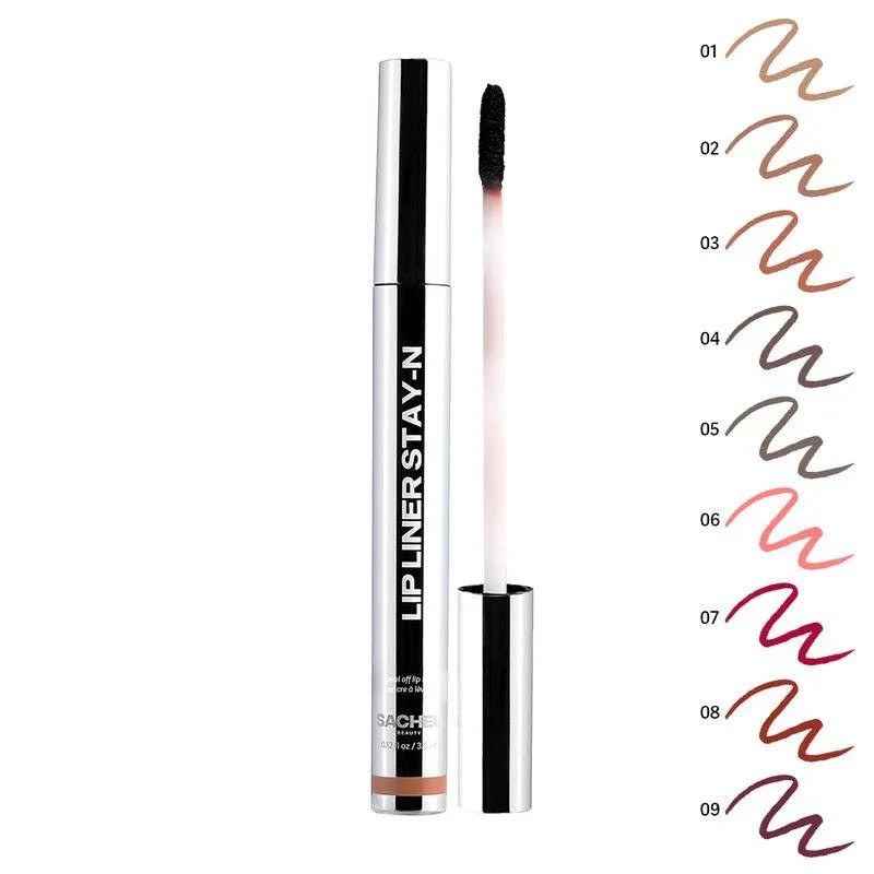 LIP LINER STAY-N - Peel-Off Lip Liner Stain - All Day & Night Lipliner - Dazzling Beauty Solution