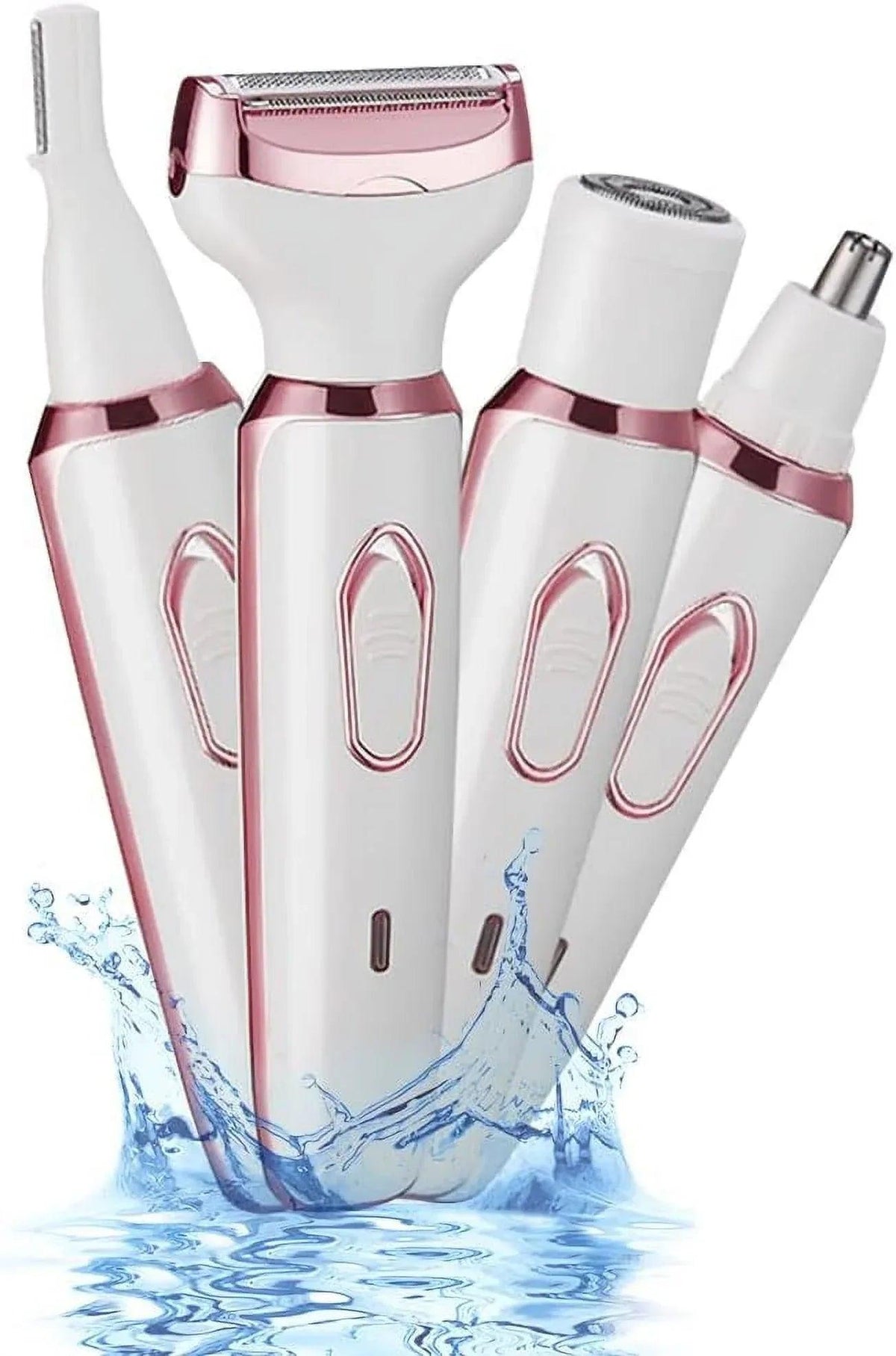 4-in-1 Electric Hair Removal Kit for Women – Bikini, Eyebrow, Nose & Facial Trimmer Set - Dazzling Beauty Solution