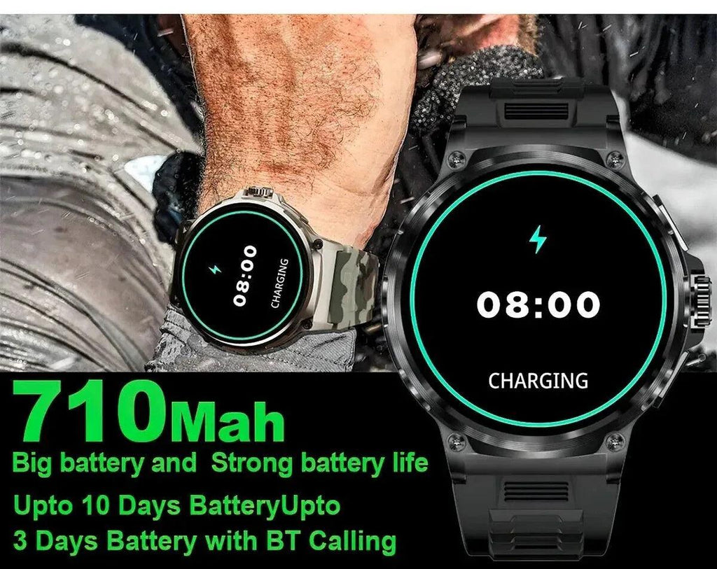 1.85-Inch Ultra HD Smartwatch with GPS, Bluetooth Call & Health Monitoring For Men - Dazzling Beauty Solution