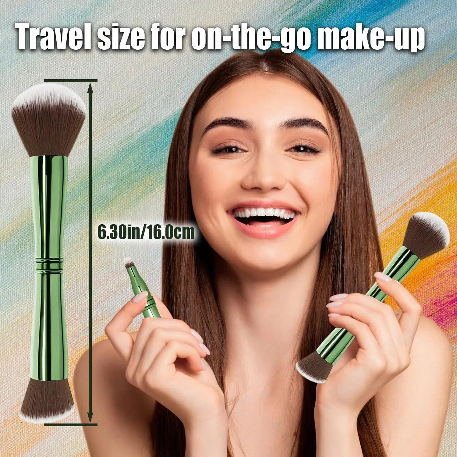 4-in-1 Travel Makeup Brush Set with Case - Dazzling Beauty Solution