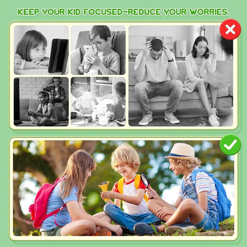 Kids’ Digital Microscope with 2” Screen – 200x Zoom Science Kit for Ages 3–8 - Dazzling Beauty Solution