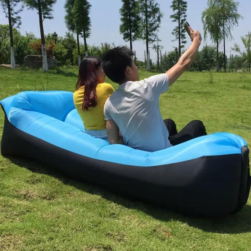 Waterproof Inflatable Air Sofa – Portable Outdoor Sleeping Lounger - Dazzling Beauty Solution