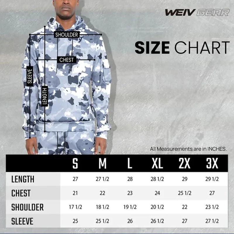 FULL CAMO HOODIE COTTON SWEAT SET - Dazzling Beauty Solution