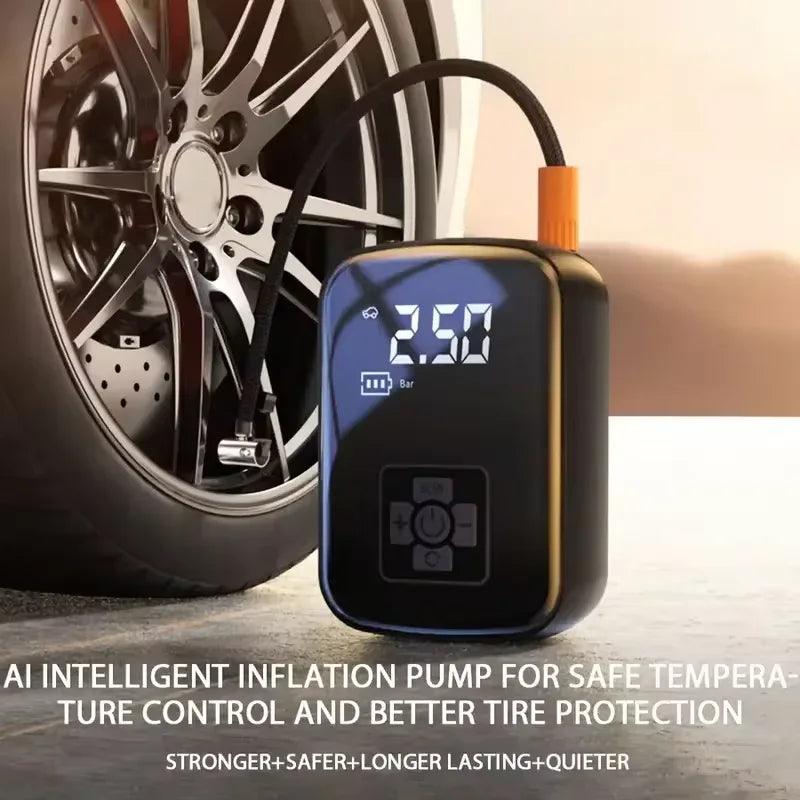 Wireless Tire Inflator – 150PSI, 5 Modes, LED & Auto Stop - Dazzling Beauty Solution