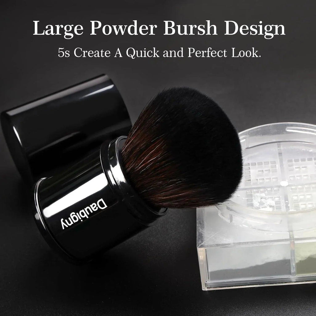 Retractable Kabuki Makeup Brush, Powder Brushes Foundation Travel Foundation Brush for Blush Bronzer & Powder… - Dazzling Beauty Solution