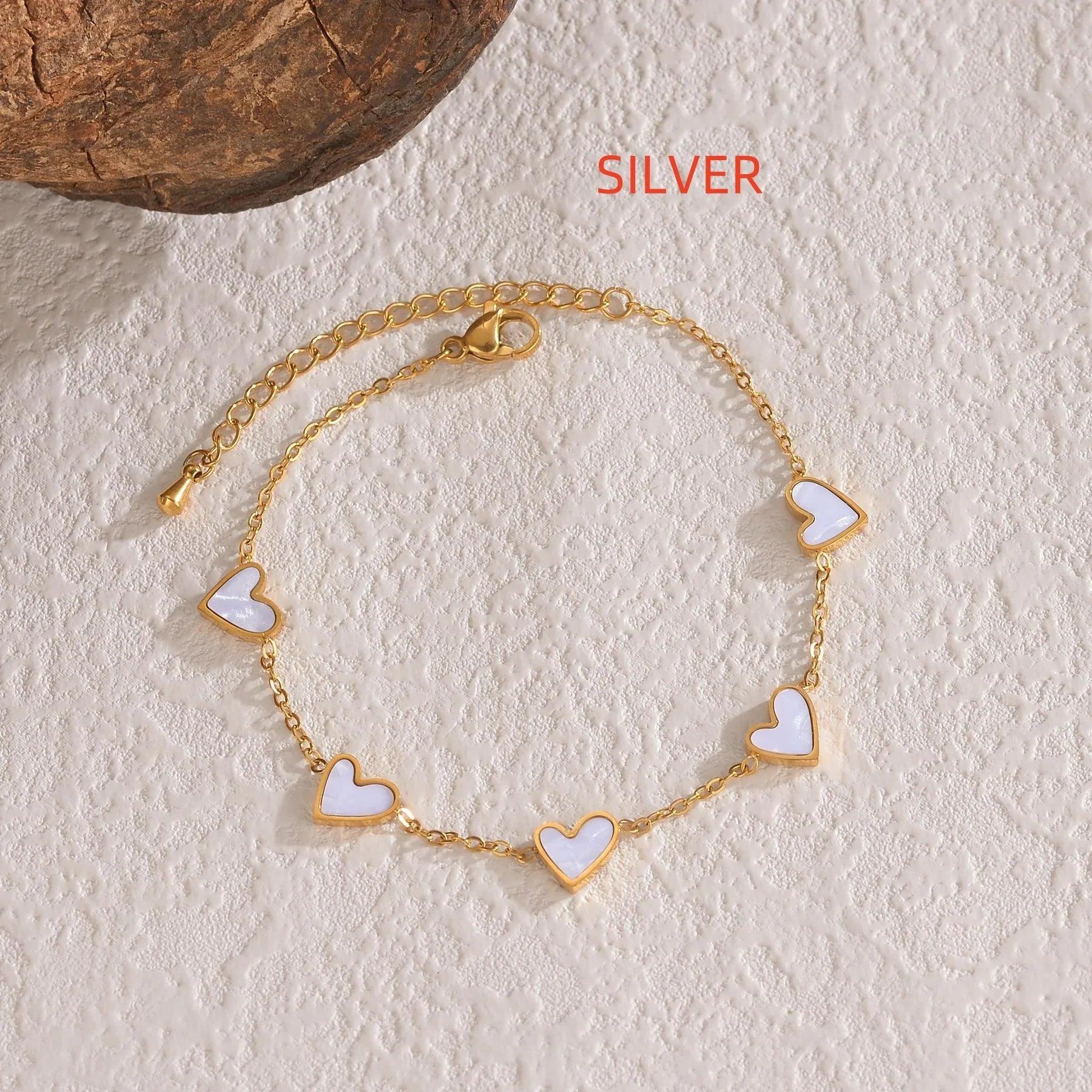 Ins Love Bracelet Stainless Steel Dripping Heart Bracelet Fashion Valentine's Day Jewelry Gift - Dazzling Beauty Solution