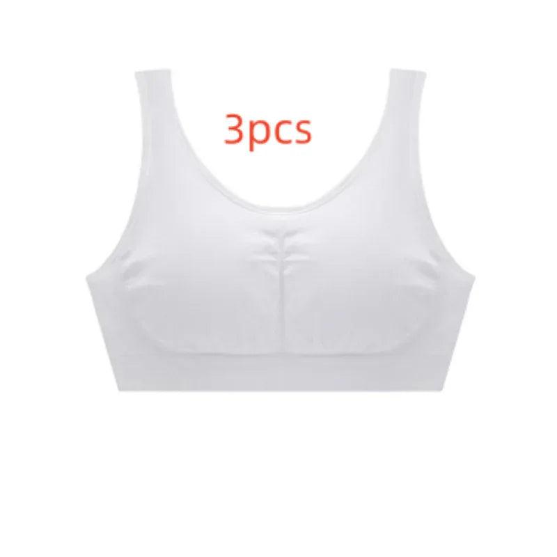 Large Size Seamless Vest Bra – Solid Color Lightweight Support - Dazzling Beauty Solution