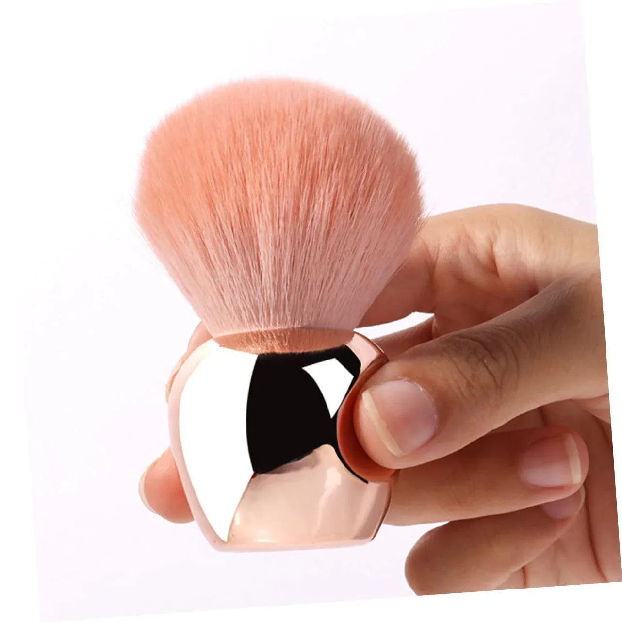 Rose Gold Multipurpose Makeup Brush – Soft Fiber Foundation, Blush & Powder Brush - Dazzling Beauty Solution