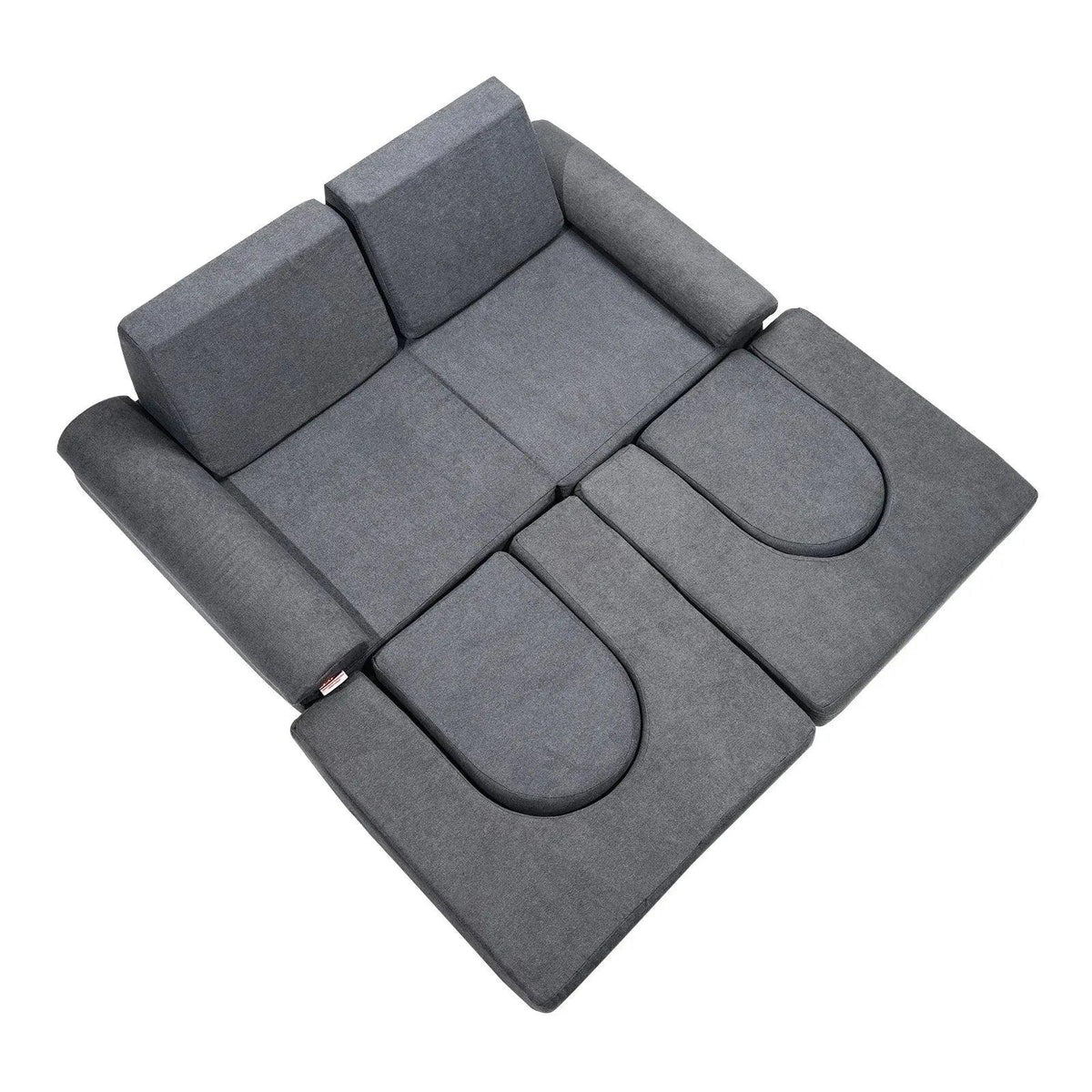 Modular Kids Play Sofa – Soft Suede Convertible Couch for Toddlers - Dazzling Beauty Solution