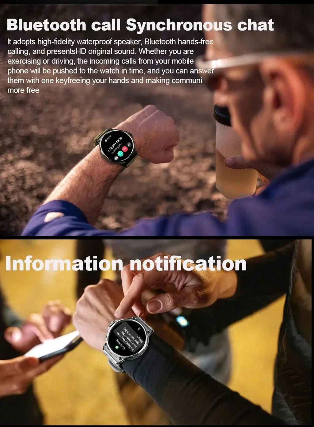 1.85-Inch Ultra HD Smartwatch with GPS, Bluetooth Call & Health Monitoring For Men - Dazzling Beauty Solution