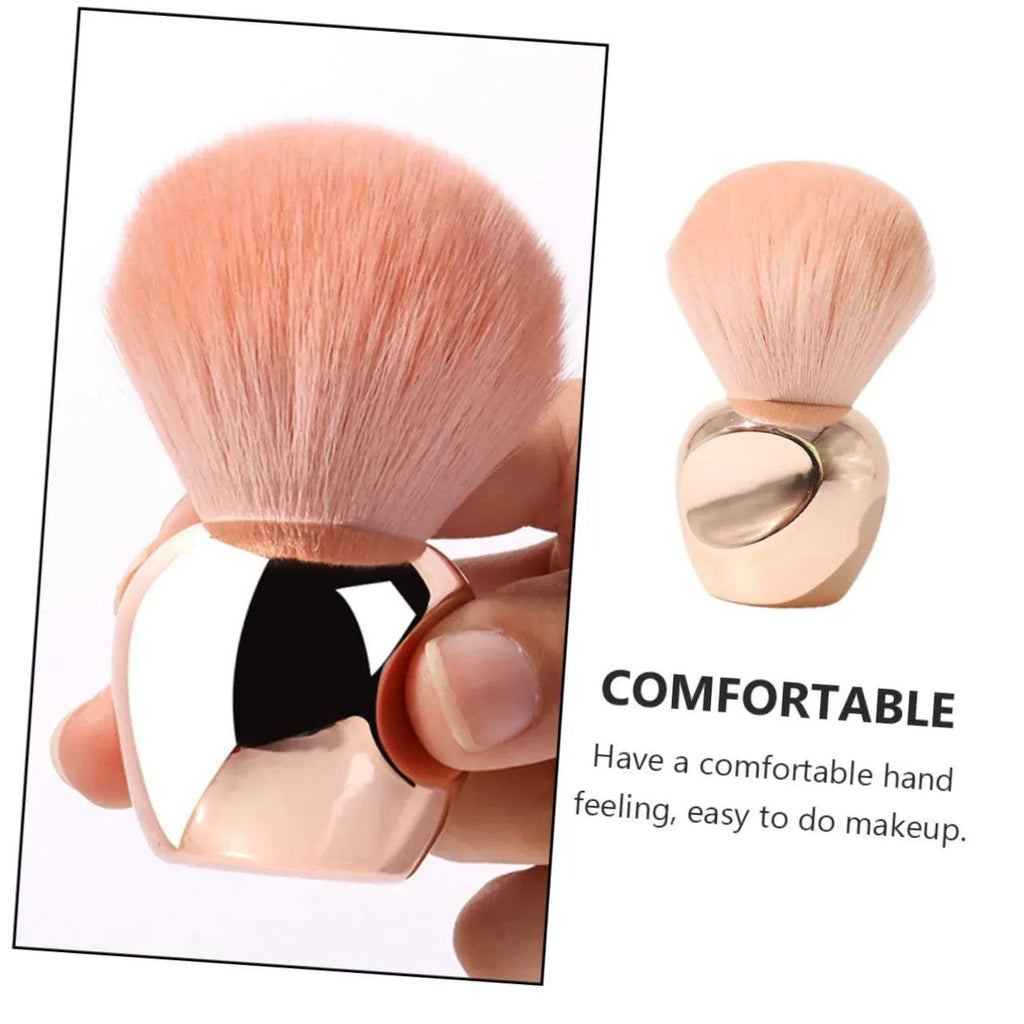 Rose Gold Multipurpose Makeup Brush – Soft Fiber Foundation, Blush & Powder Brush - Dazzling Beauty Solution