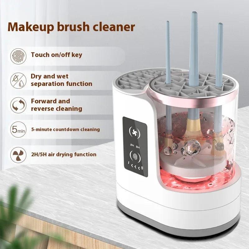 Rechargeable Electric Makeup Brush Cleaner with Drying Stand - Dazzling Beauty Solution