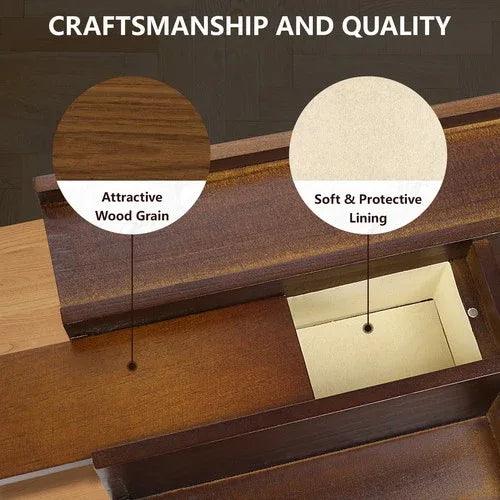 Elegant 3-Tier Cologne Organizer with Hidden Drawer - Dazzling Beauty Solution