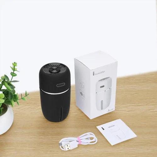 200ml Portable LED Humidifier & Aroma Diffuser – USB Powered with 7-Color Light - Dazzling Beauty Solution
